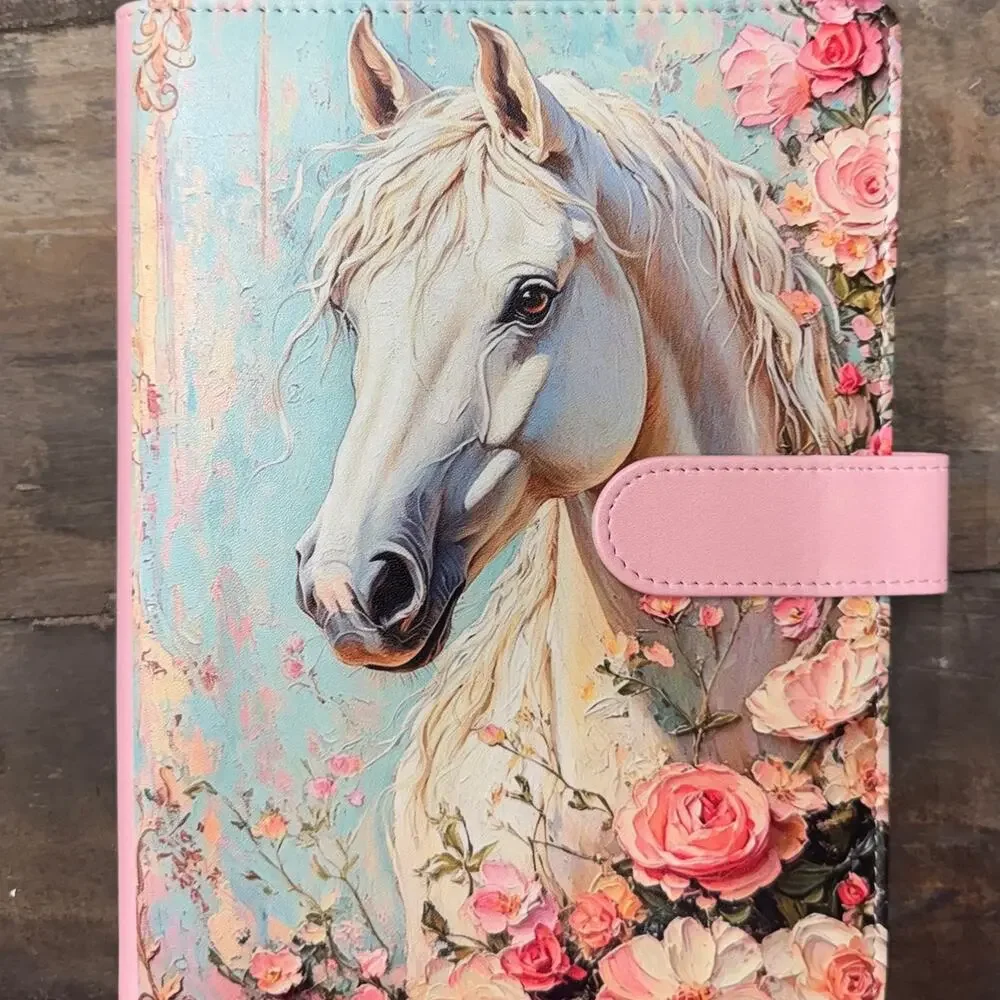 White Horse A5 6 ring binder with paper